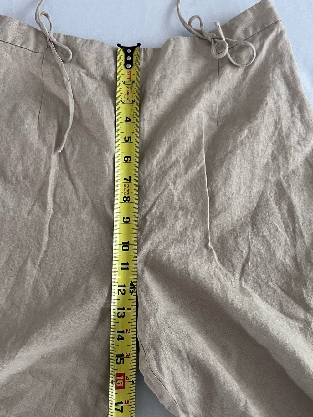 Jillian Jones Women Wide Leg 100% Linen Blend Pants With Bow Detail - Picture 13 of 13